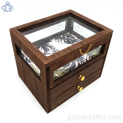 Wooden Jewelry Box Wood Jewelry Box with 2 Drawers Factory